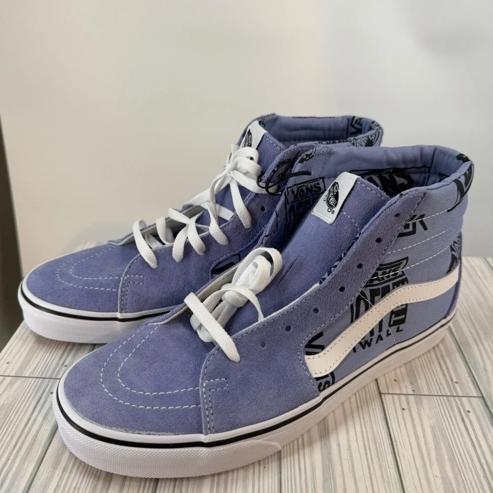 Vans Sk8 Hi Logo Mix‎ Lavender Lustr High Top Classic Skate Shoes Men 11